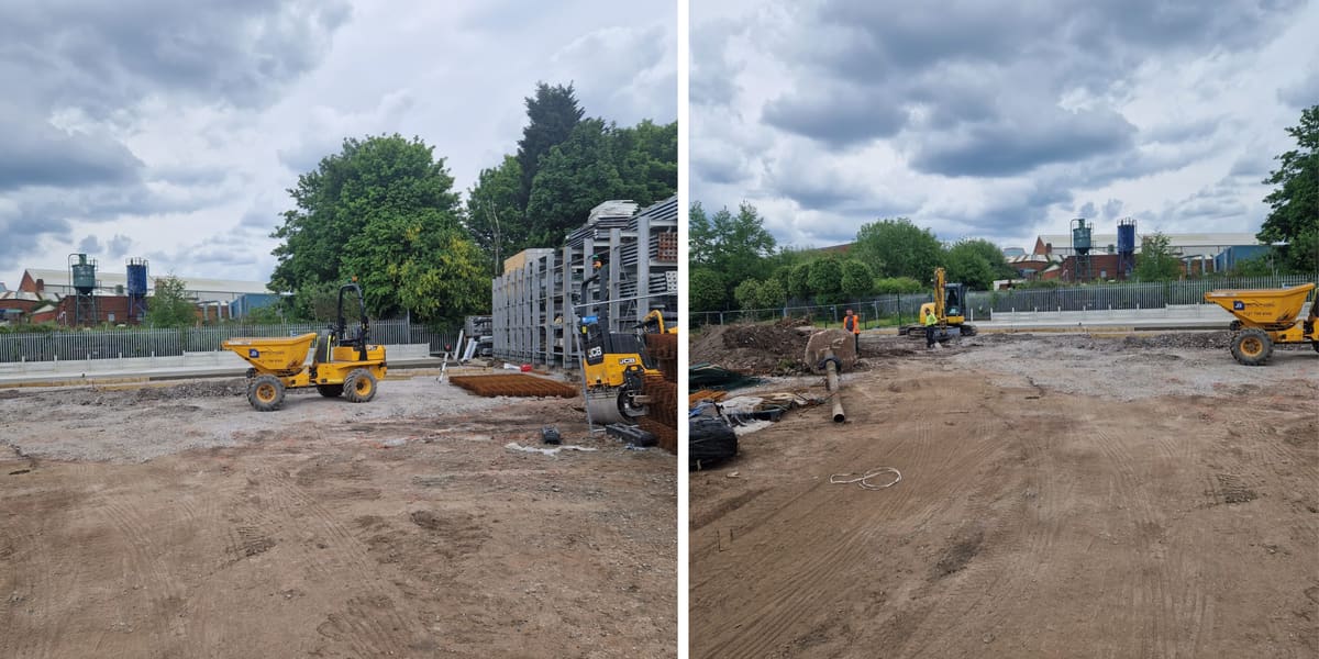 Tipton site being constructed