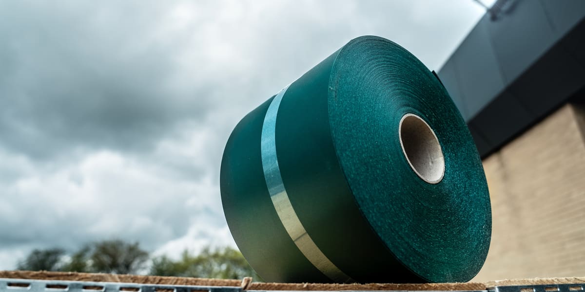 A roll of privacy strips